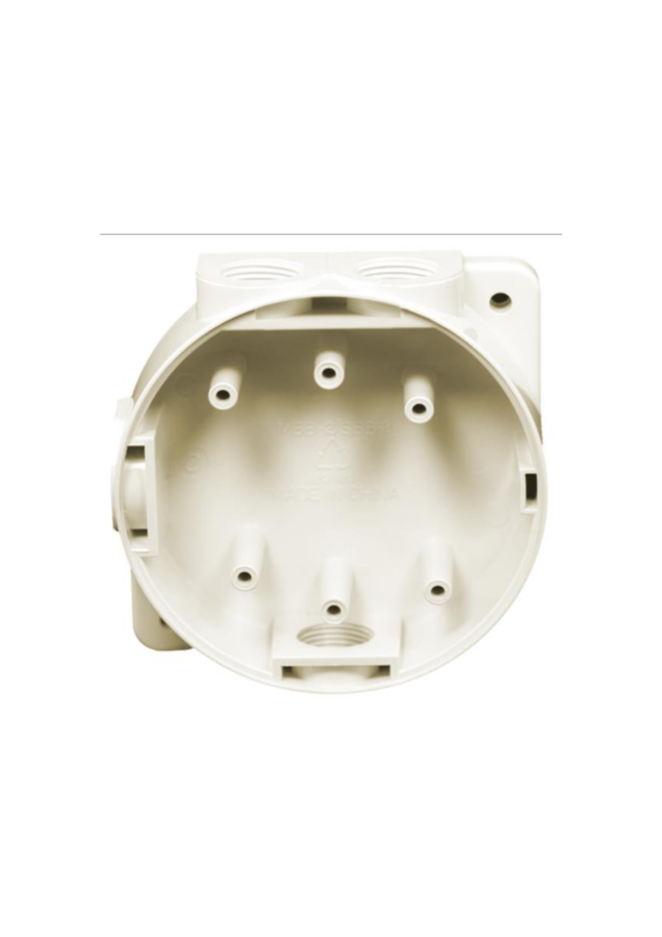 Marine Mounting Back Box with Glands - White 16706...