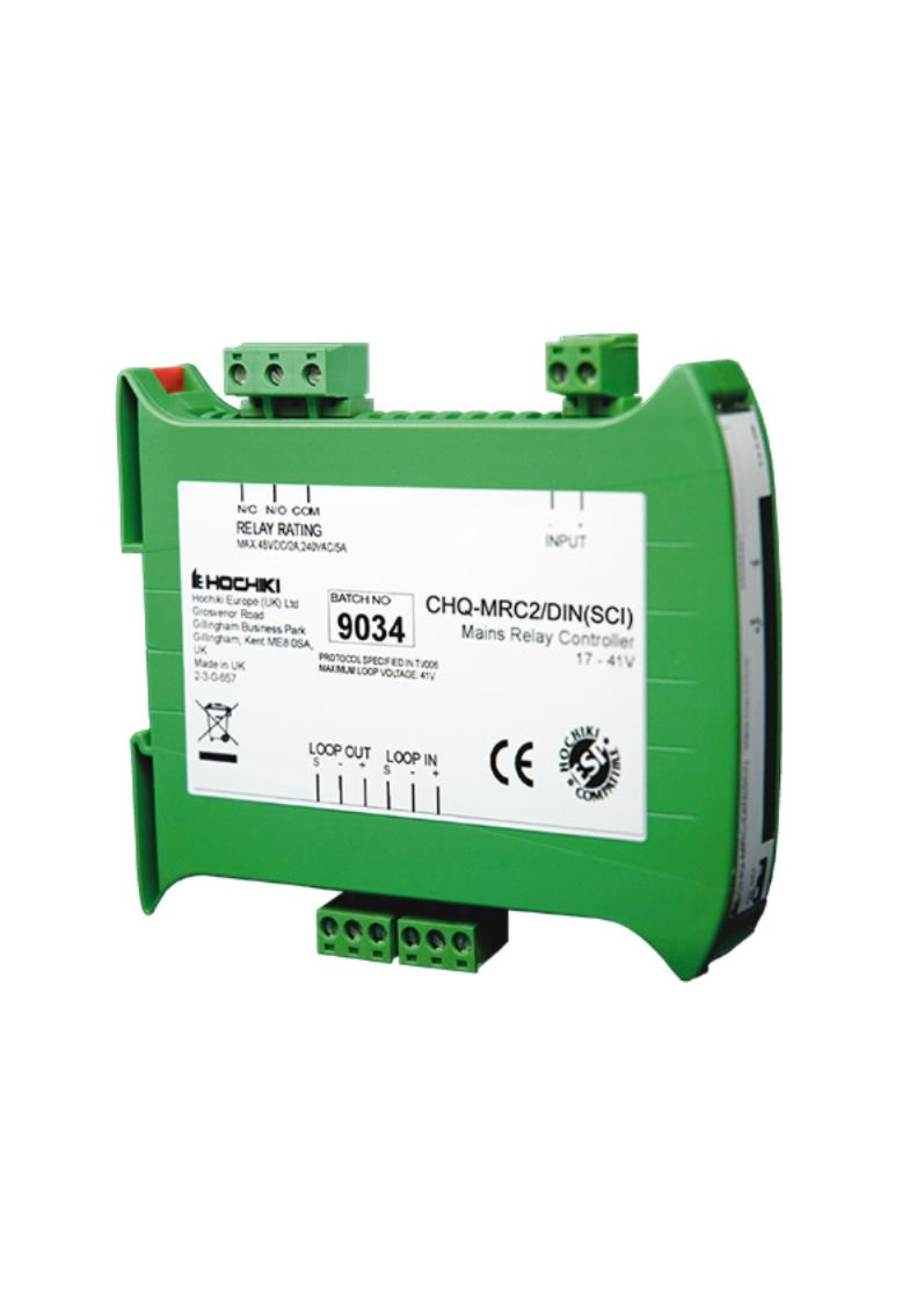 Mains Relay Controller DIN Enclosure with SCI 1433...